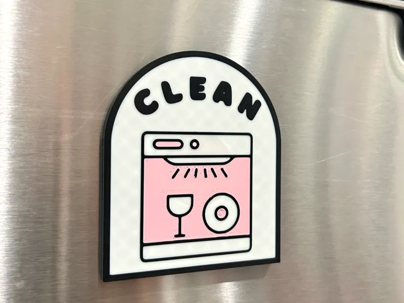 Clean/Dirty Dishwasher Magnet Sign 