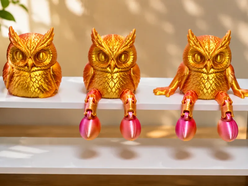 Owl Articulated,flexy Mini Figurine