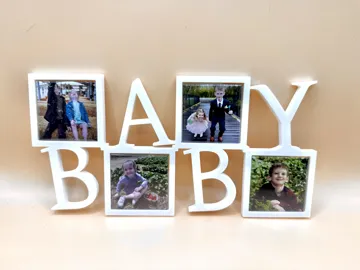 Marco decorativo: 2x2 Word Photo Magnet Frames - BABY — vista de referencia 3