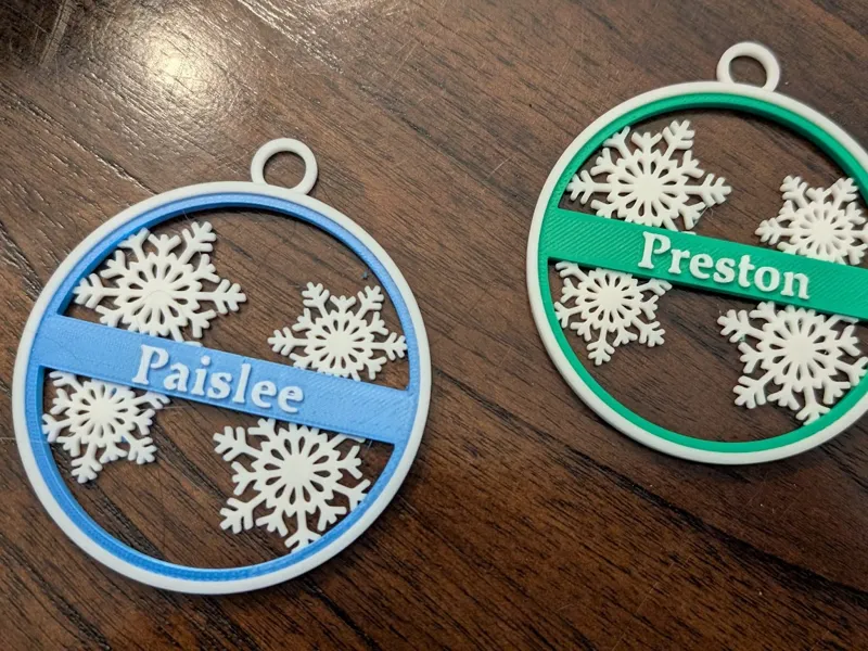 Customizable Christmas Ornament