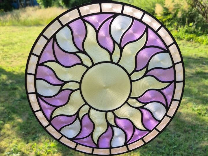 Tangled Sun Suncatcher Stained Glass