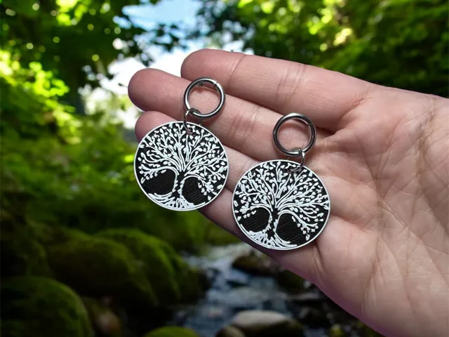 Pendientes árbol de la vida