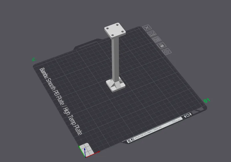 Support beam with drafts (150 mm)