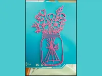 Vase mural bocal fleuri — photo 1