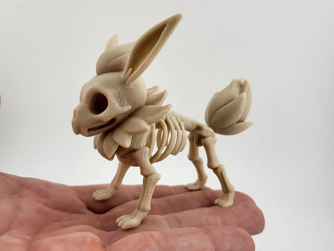 Pokemon Flareon Skeleton Figure horror cute kawaii by Mad power MakerWorld: Download Free 3D Models - 3D model önizlemesi