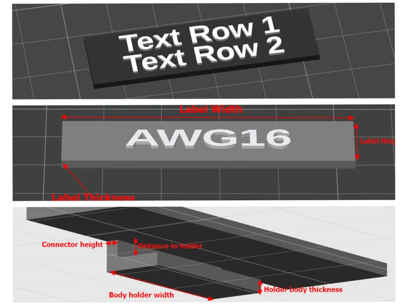 Customizable Label Holder