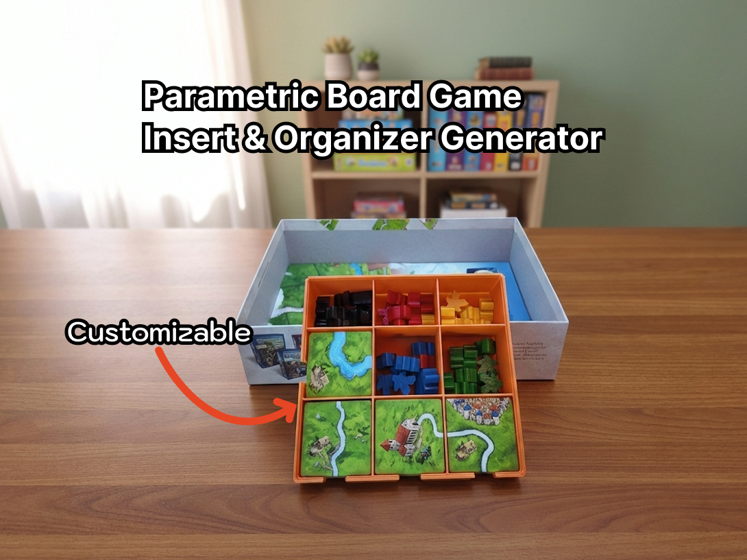 Parametric Board Game Insert & Organizer Generator