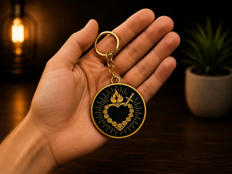 Immaculate Heart Keychain | Imaculado Coração 