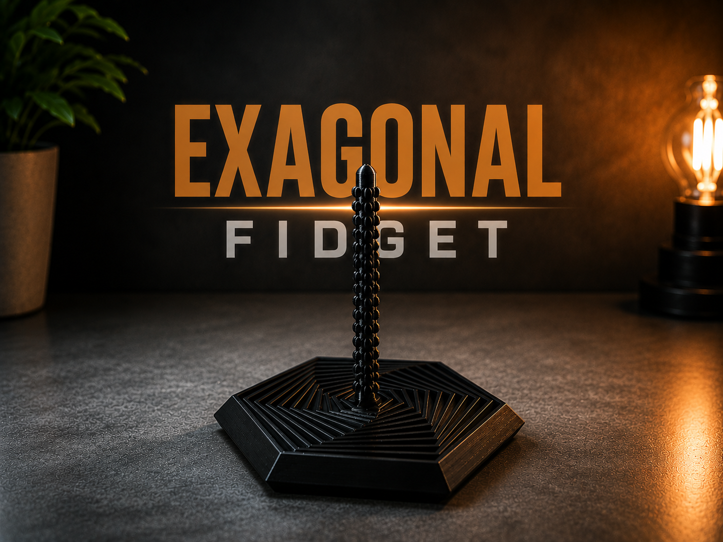 Hexagon Vortex Fidget – Geometric Spin Design