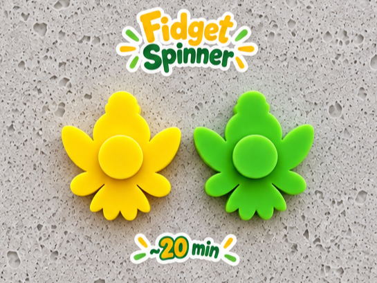 Fairy Fidget Spinner | Cute Sensory Toy 3D model