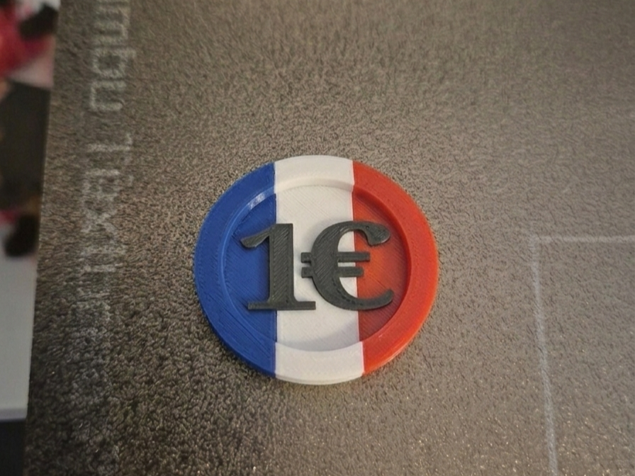 Frankreich Einkaufschip 1 €