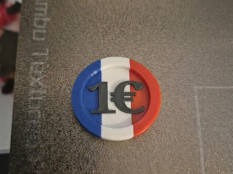 Frankreich Einkaufschip 1 €