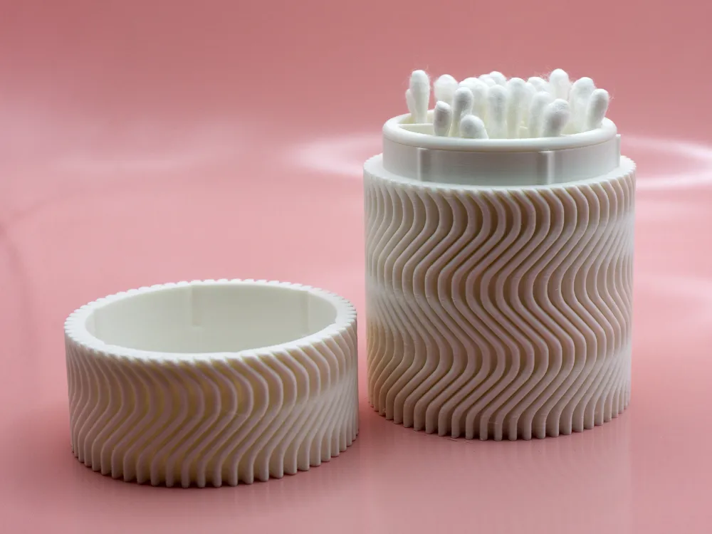 Wattestäbchen-Behälter von Pork3Dcom – Kostenloses 3D-Druckmodell – MakerWorld