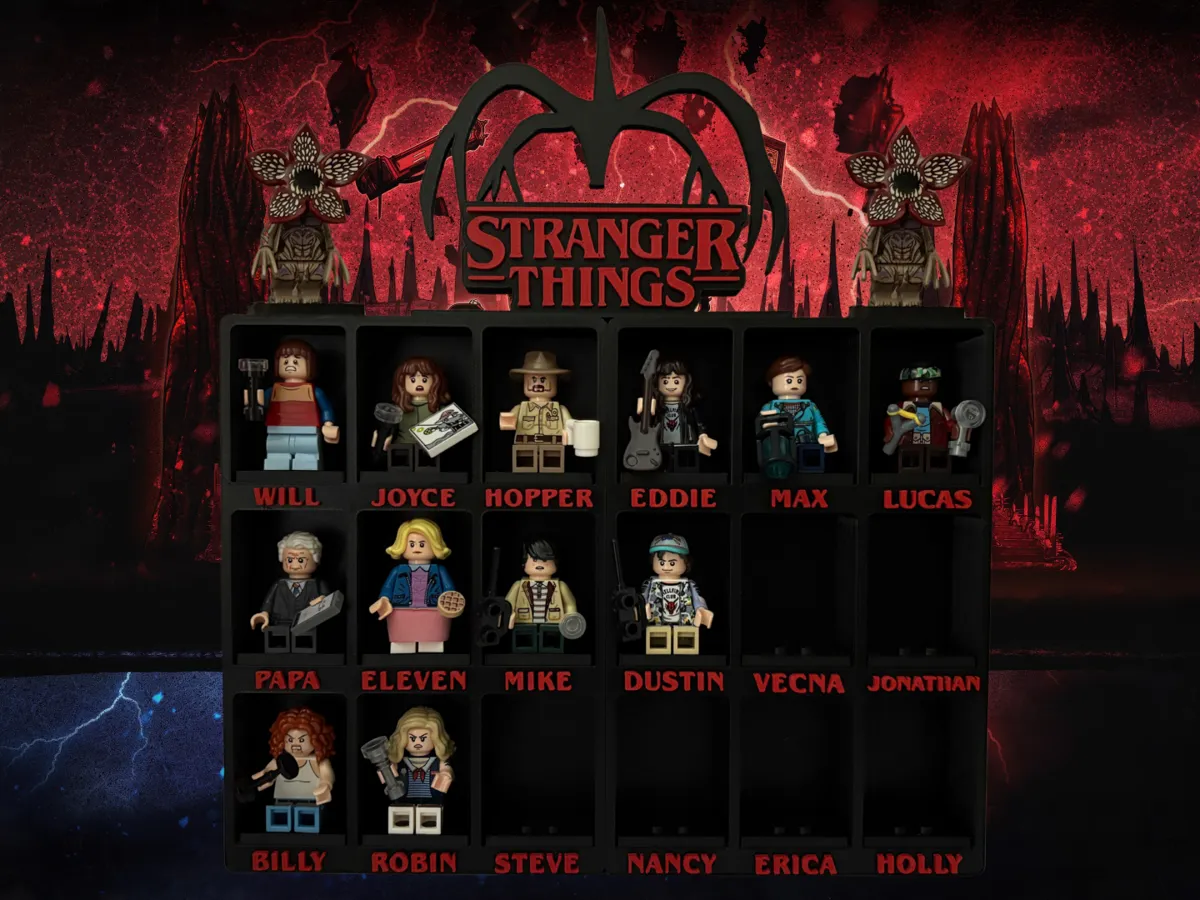 Stranger Things Legodisplay – No AMS Version - Free 3D Print Model ...