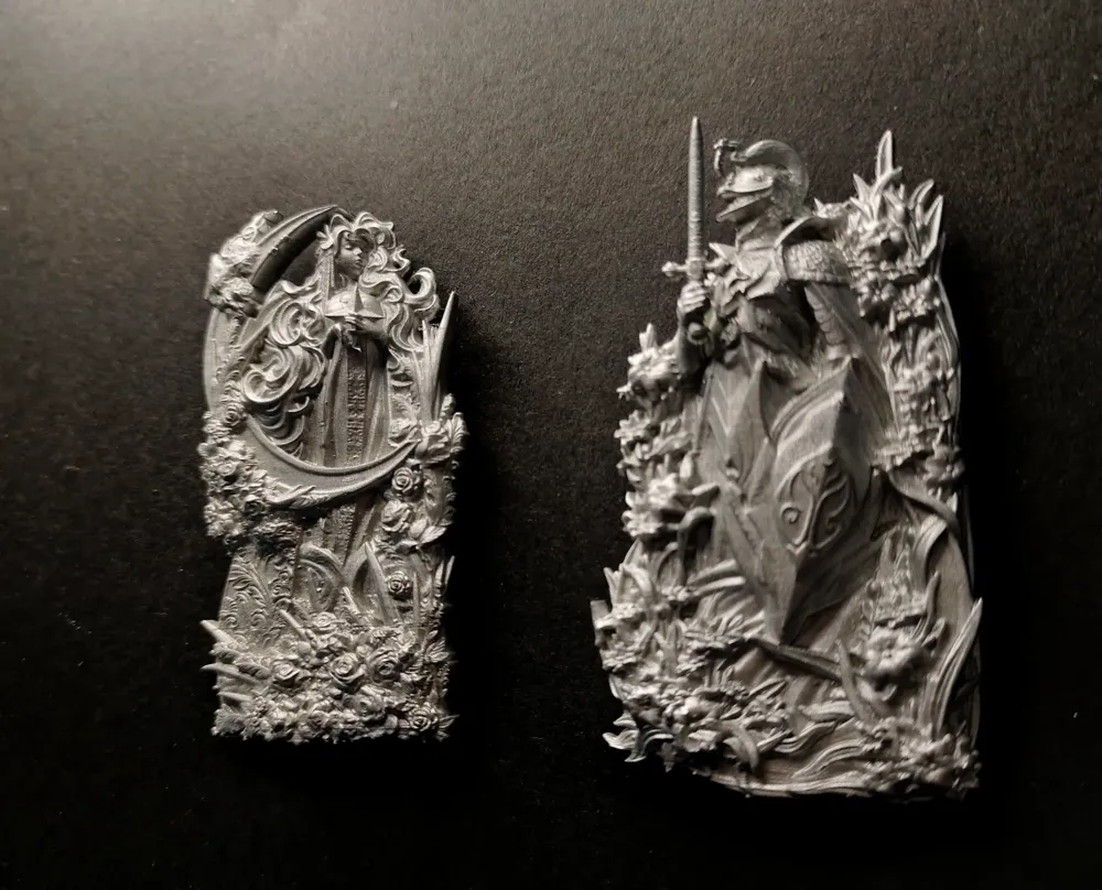 Princess and Knight Fridge Magnet [Original] - Free 3D Print Model ...