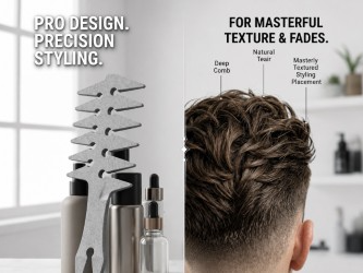 Pettine per styling denti larghi 