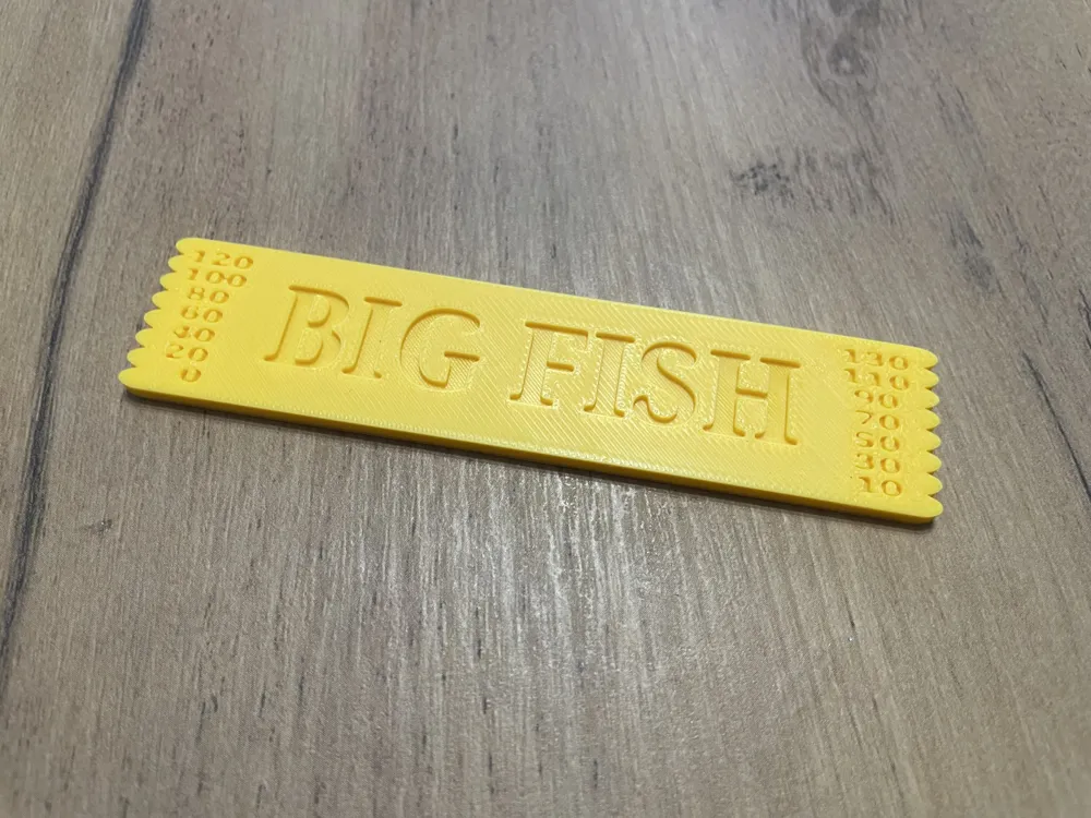 Fishing feeder line ruler - Free 3D Print Model - MakerWorld