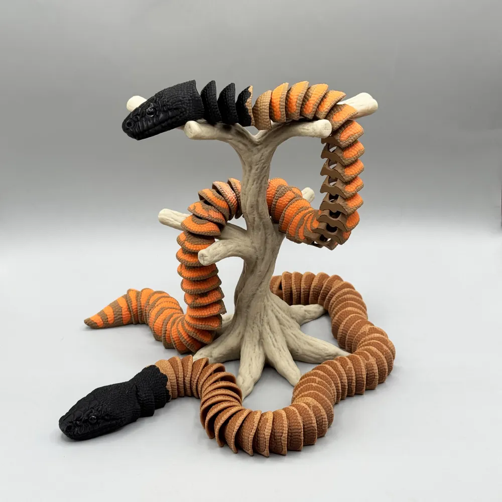 Black-Headed Python Articulating Snake - Free 3D Print Model - MakerWorld