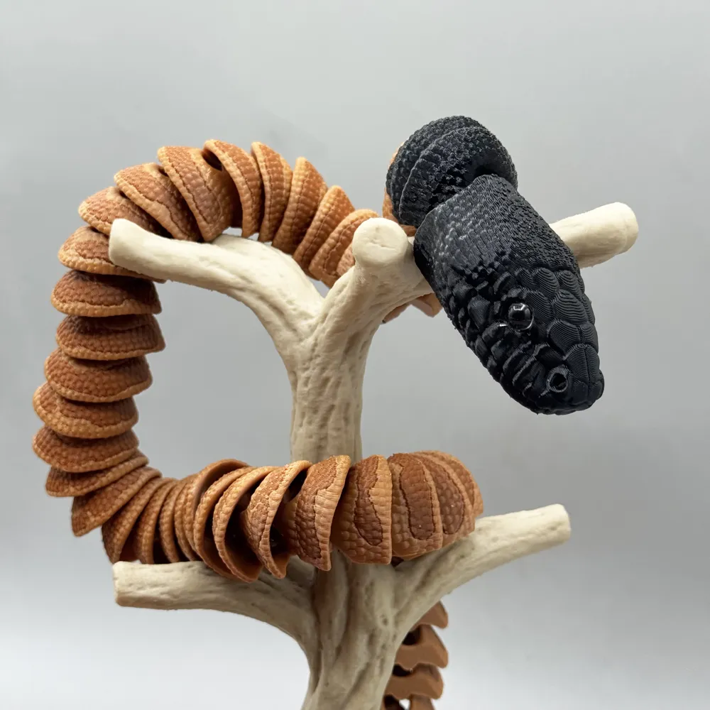 Black-Headed Python Articulating Snake - Free 3D Print Model - MakerWorld