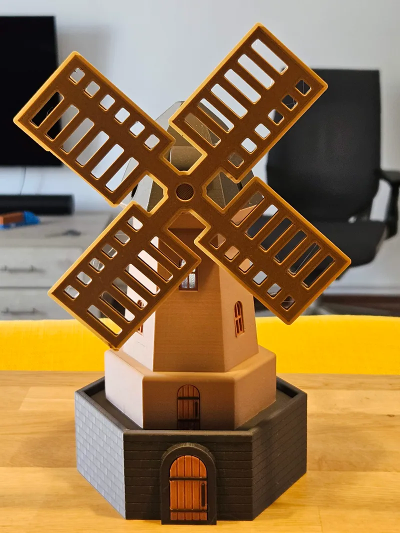 Windmill - With motor and LEDs (Not mandatory)