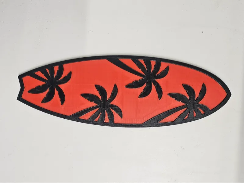 Palm Tree Silhouette Surfboard