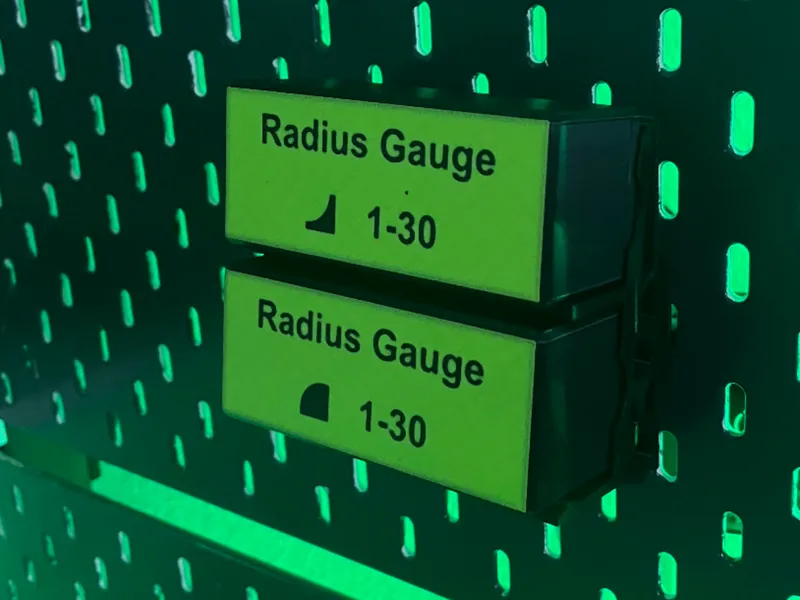 Halter für Radienlehrensatz für Ikea SKadis