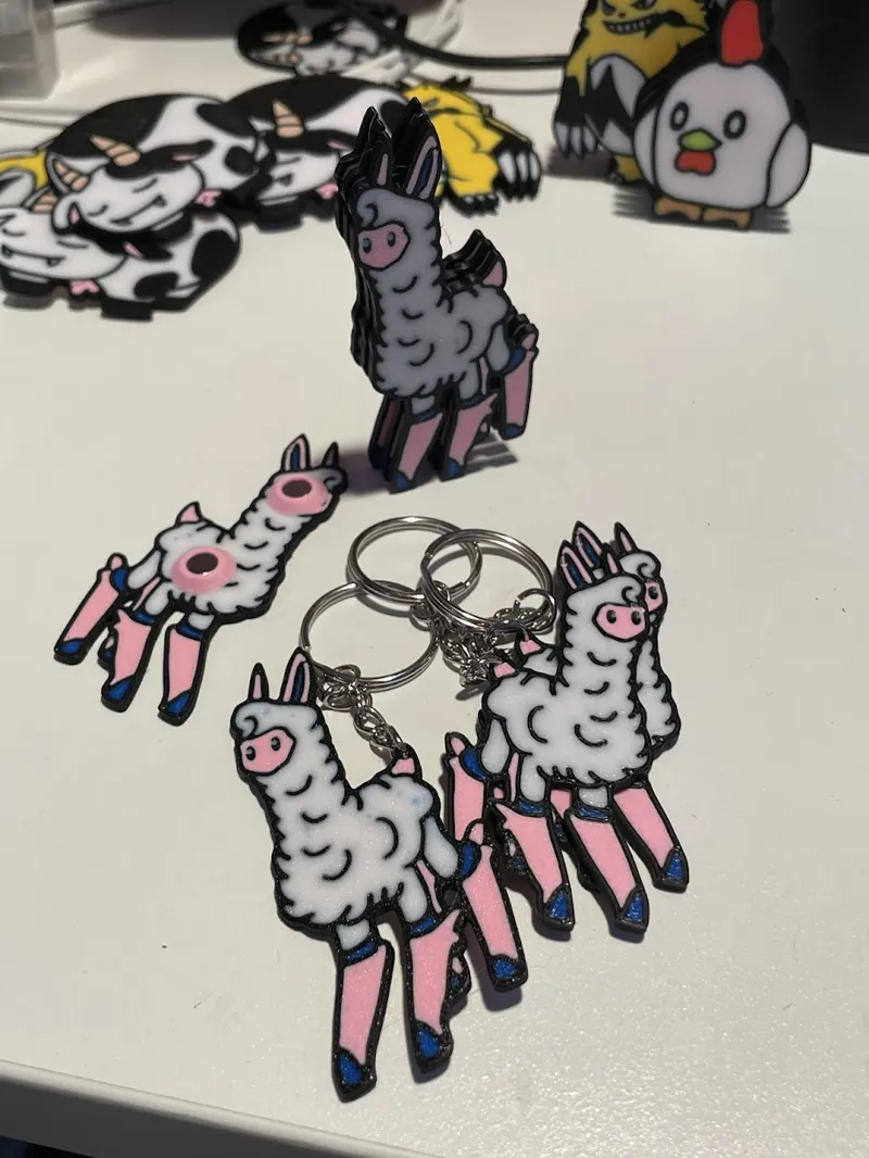 Palworld Melpaca keychain & magnet (4-color)