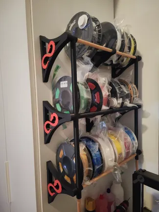 Multiple wall filament holder