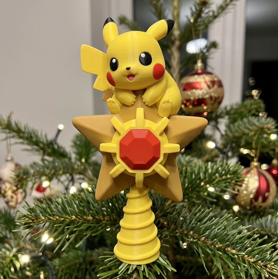 Pikachu Christmas Tree Topper - 1
