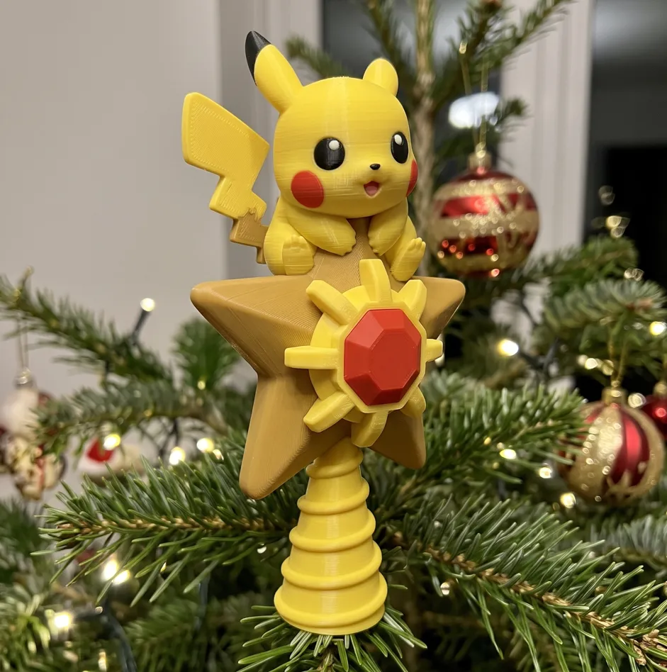 Pikachu Modelo Pikachu adorno navideño para árbol - Modelo de impresión 3D gratuito ...