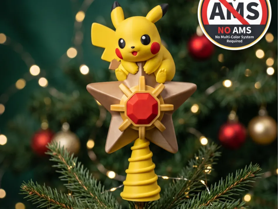 Pikachu Modelo Pikachu adorno navideño para árbol - Modelo de impresión 3D gratuito ...