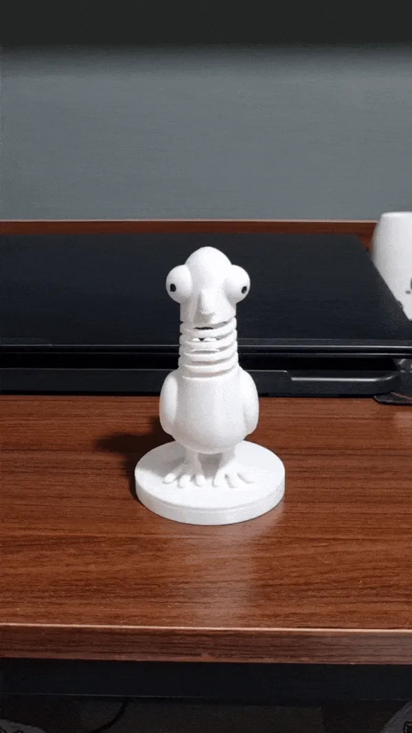 Pigeon à cou flexible - jouet de bureau