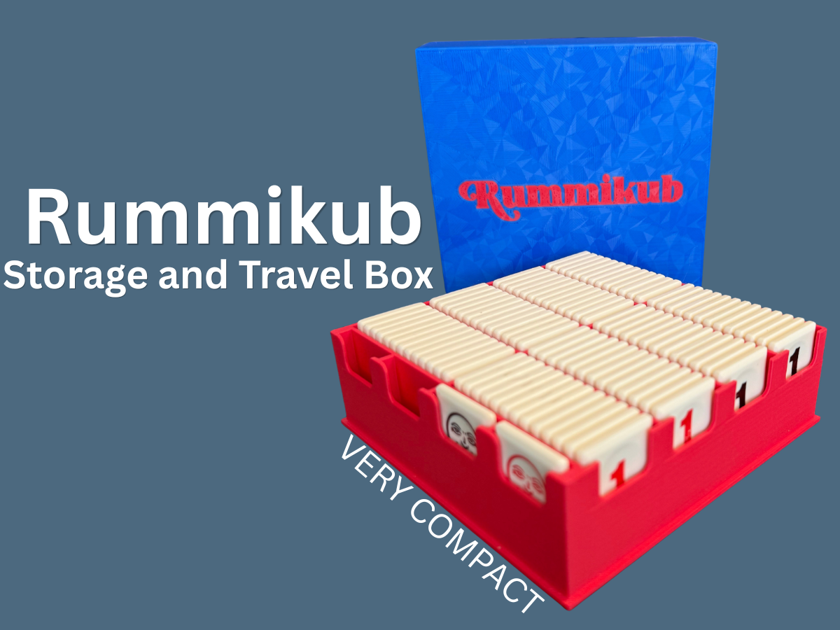 Rummikub Tiles Storage and Travel Box