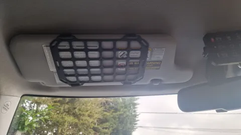 Molle Panel, Sun visor organiser, molle organiser. view 3