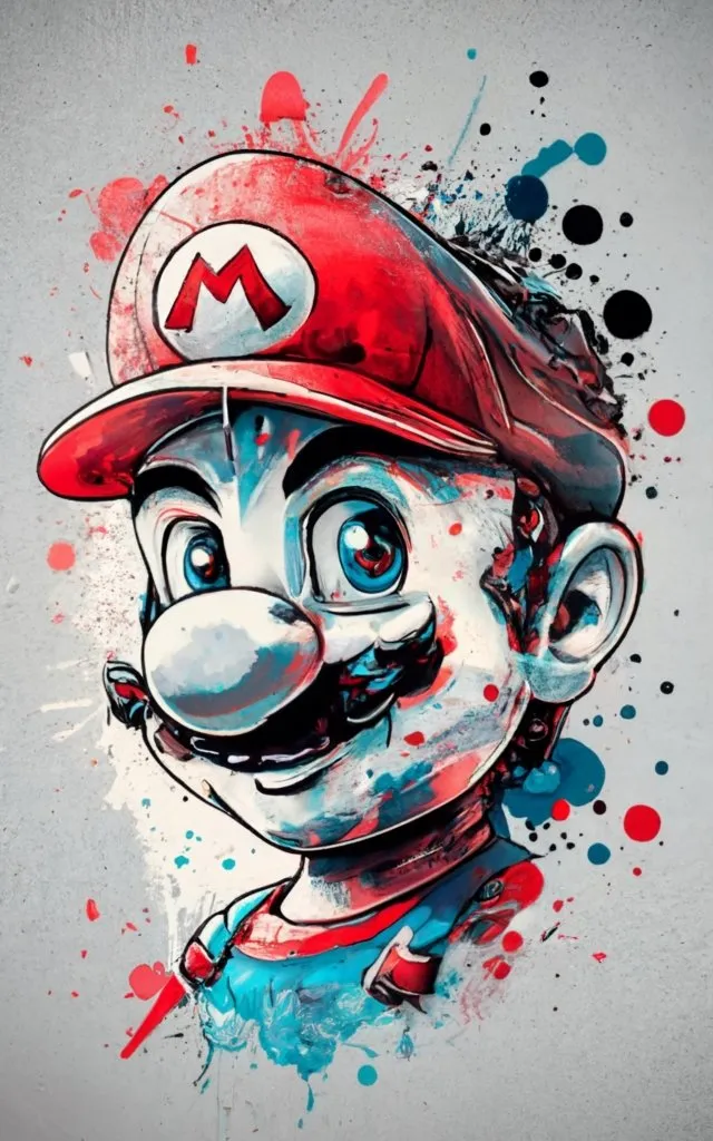 super mario painting (HueForge)