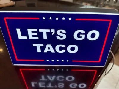 Let's Go Taco Light Box