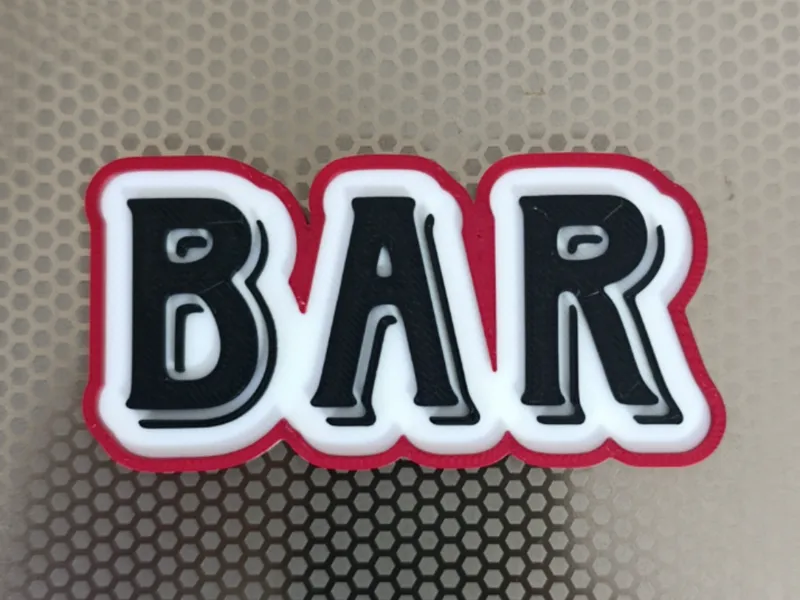 Panneau 3D Bar