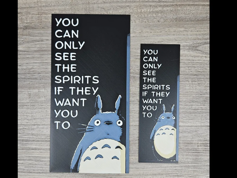 Totoro Quote (bookmark and panel)