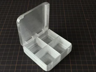 2x2格带铰链收纳盒