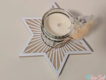 Accesorio de iluminación decorativa: Sunburst Candle Holder Mini Jars (54mm / HÖKGÖK) — vista de referencia 5