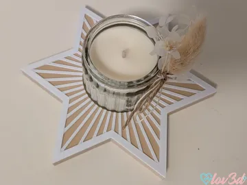 Accesorio de iluminación decorativa: Sunburst Candle Holder Mini Jars (54mm / HÖKGÖK) — vista de referencia 4