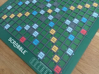 four-part scrabble grid