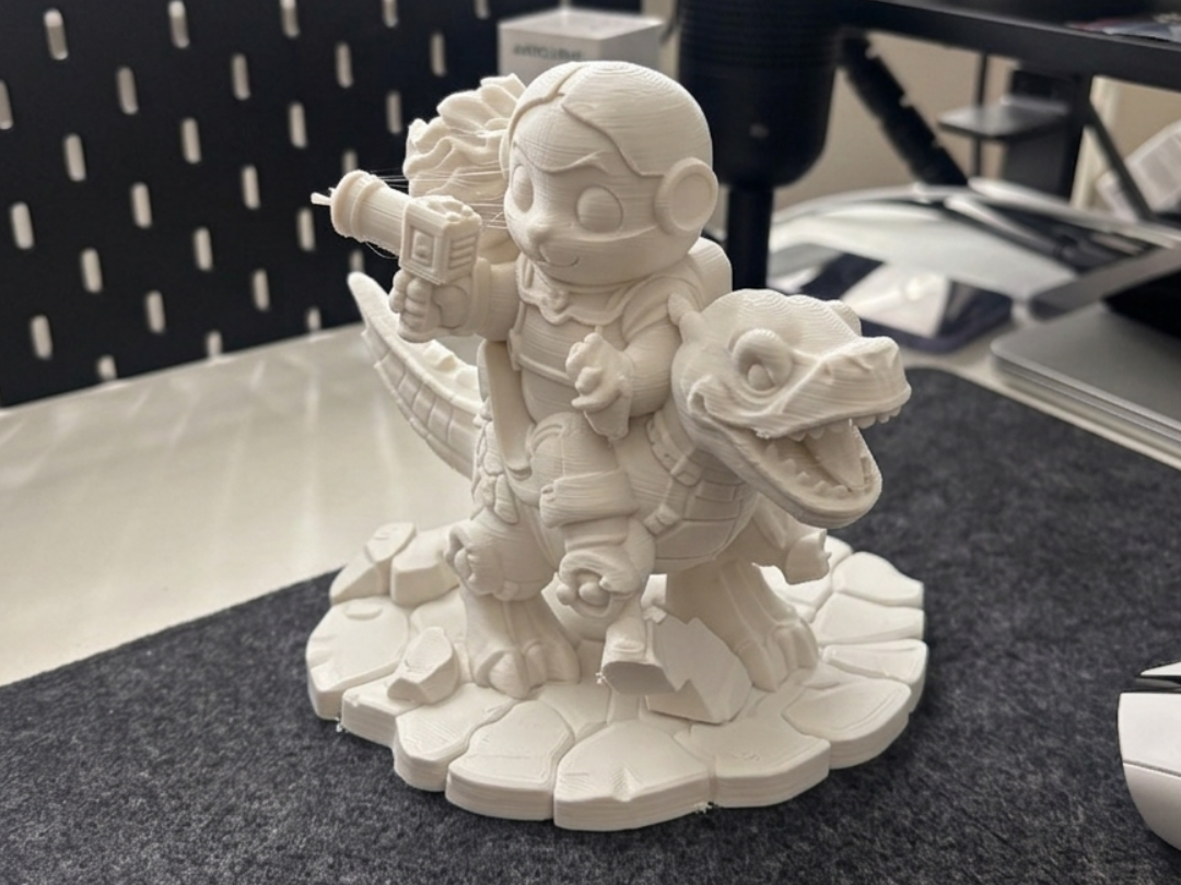 Epic Dino Rider Scout | Sci-Fi Adventure Figurine