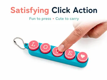 Objeto manipulable: Custom Fidget Clicker – A-Z & Symbols | Typewriter — vista de referencia 2