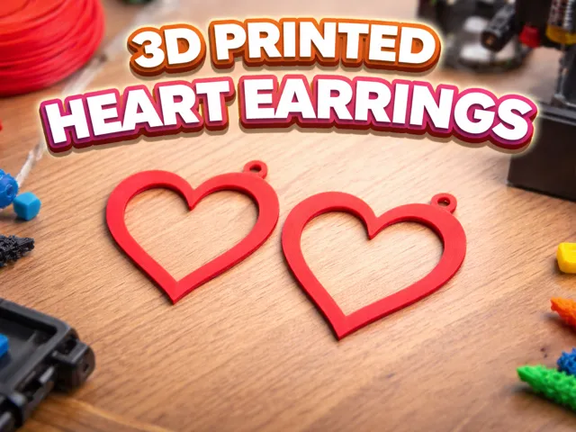 Heart Outline Earrings