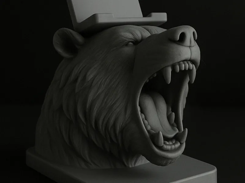 Phone Stand - Statue Bear