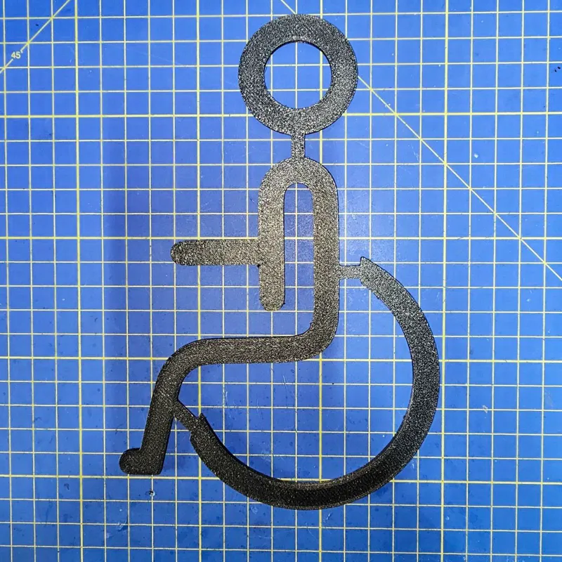 Wheelchair toilet - Door Sign