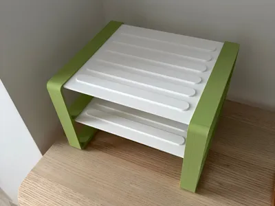Table stand with 2 shelves