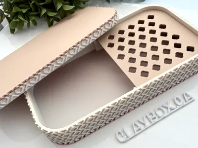 Moroccan style cornstarch tapper box
