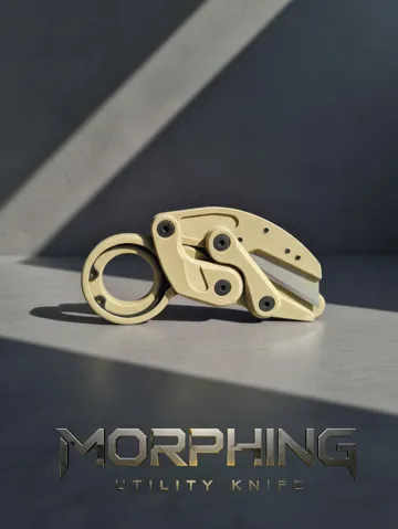 Letrero o emblema decorativo: Kinetic Morphing Utility Knife, karambit - EDC — vista de referencia 2